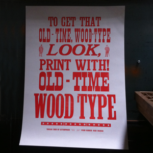 Print with Wood Type